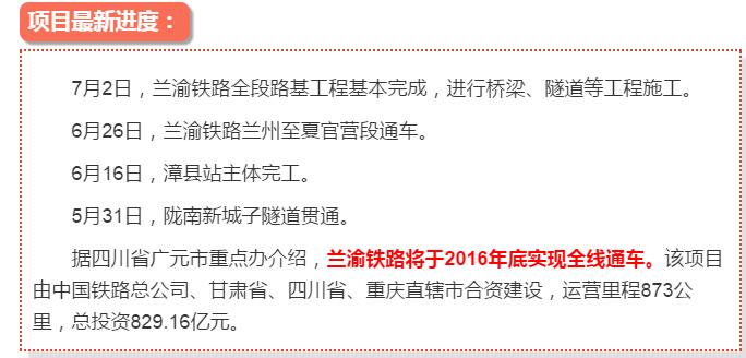 最新！蘭渝鐵路路基工程完成，廣元至重慶北段項(xiàng)目招標(biāo)